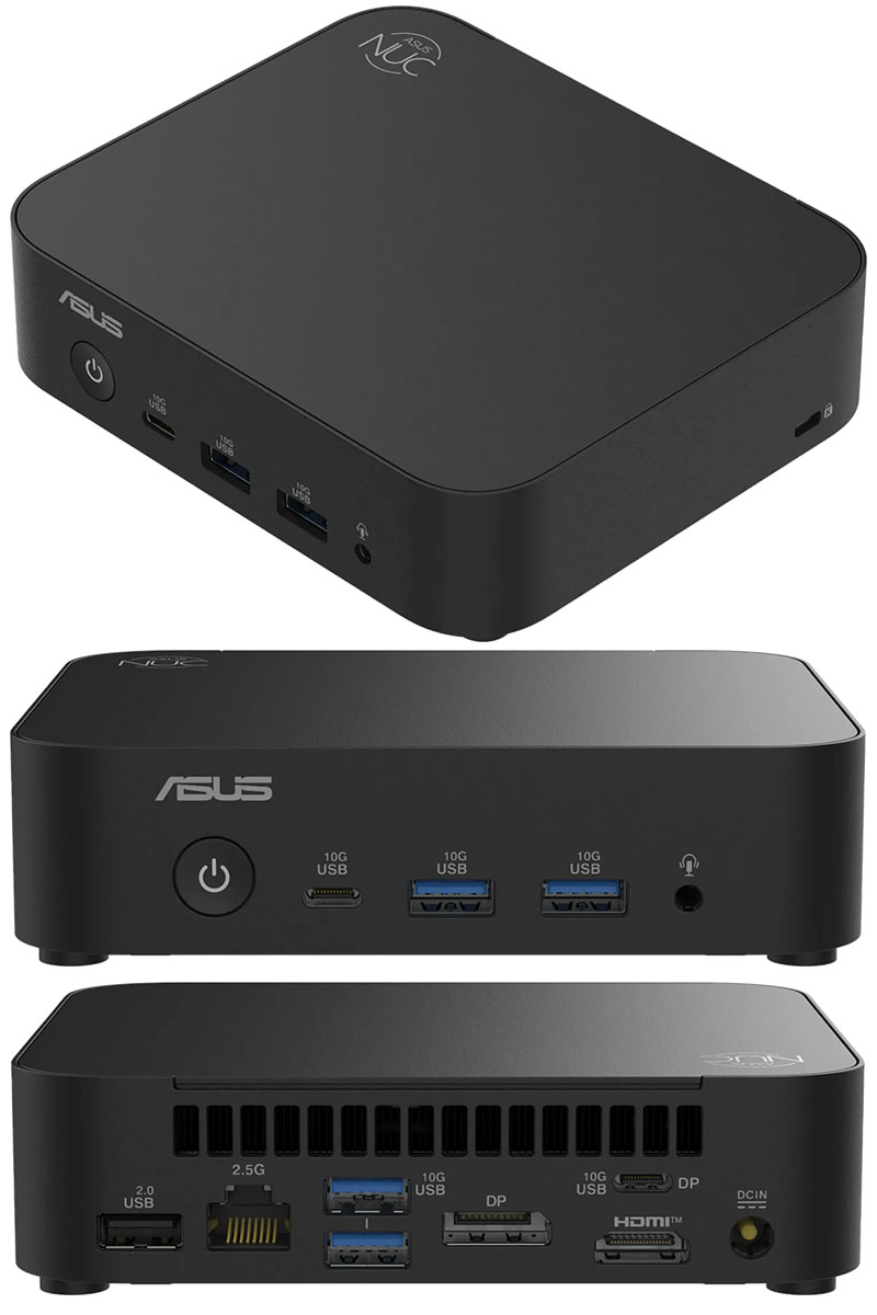 ASUS NUC14MNK25 (Intel Intel N250, up to 3.80GHz, HDMI, 2x DP)